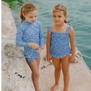 Minnow Rosebay Girls Smocked One Piece 12-18 mos (size 1) nwt